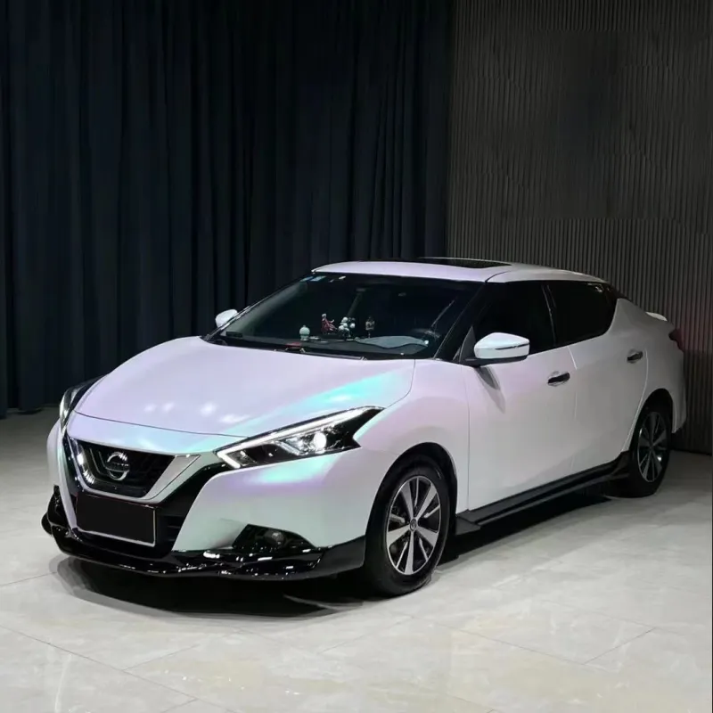 Ravoony Plus Matte Aurora White Car Vinyl Wrap Nissan Bluebird Wrap