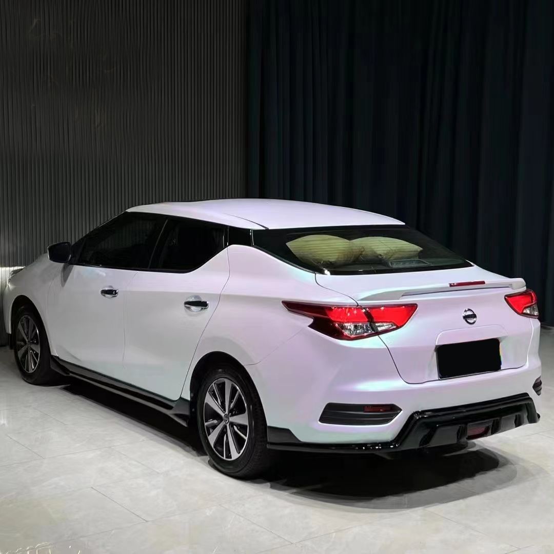 Ravoony Plus Matte Aurora White Car Vinyl Wrap Nissan Bluebird Wrap