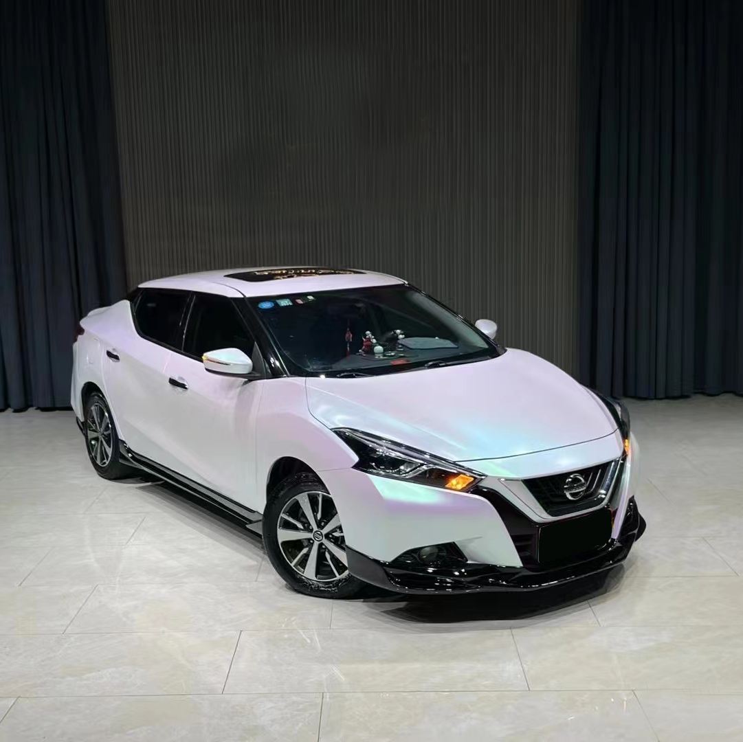 Ravoony Plus Matte Aurora White Car Vinyl Wrap Nissan Bluebird Wrap