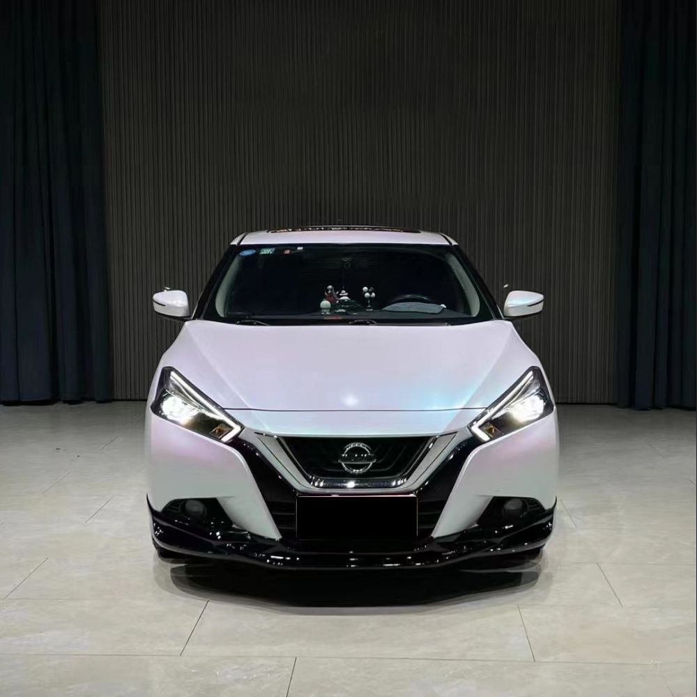 Ravoony Plus Matte Aurora White Car Vinyl Wrap Nissan Bluebird Wrap