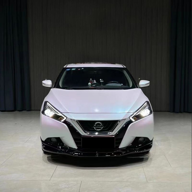 Ravoony Plus Matte Aurora White Car Vinyl Wrap Nissan Bluebird Wrap