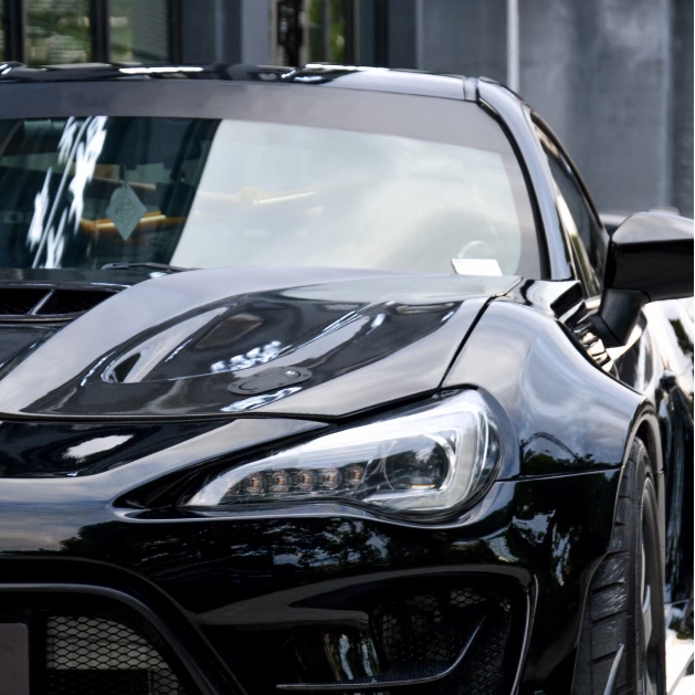 Ravoony Plus PET Glossy Crystal Black Car Vinyl Wrap Subaru Brz Wrap