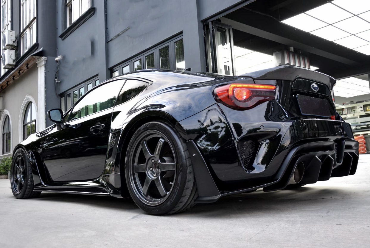 Ravoony Plus PET Glossy Crystal Black Car Vinyl Wrap Subaru Brz Wrap
