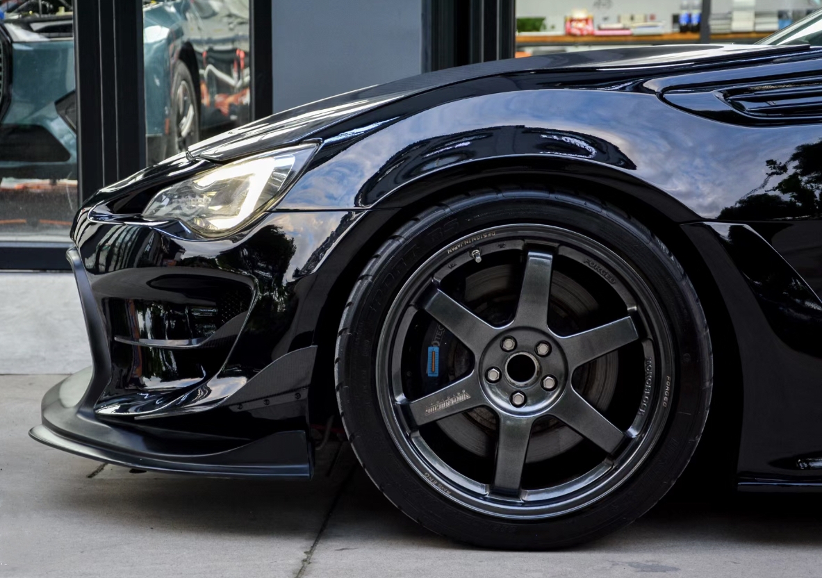 Ravoony Plus PET Glossy Crystal Black Car Vinyl Wrap Subaru Brz Wrap