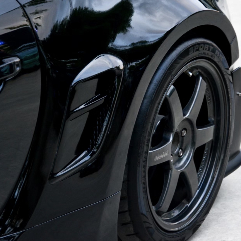 Ravoony Plus PET Glossy Crystal Black Car Vinyl Wrap Subaru Brz Wrap