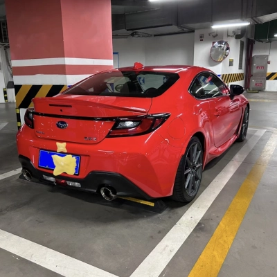 Ravoony Plus PET Glossy Crystal Ferrari Red Vinyl Car Wrap Subaru Wrap 02