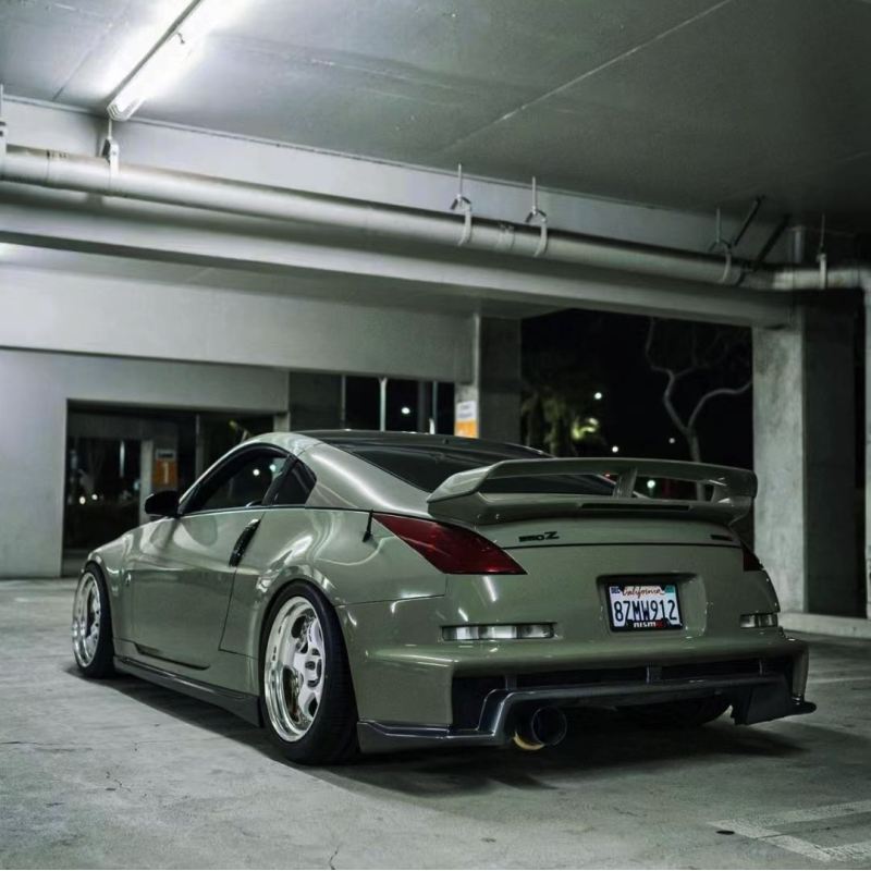 Khaki Green Car Vinyl Wrap Nissan 350Z Wrap