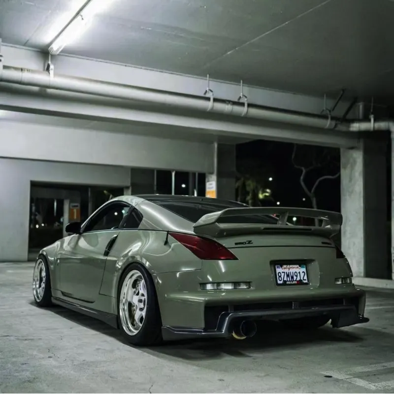 Khaki Green Car Vinyl Wrap Nissan 350Z Wrap