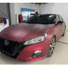 Ravoony Plus Matte Chrome Romanee Red Vinyl Car Wrap Nissan Altima Wrap
