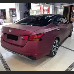 Ravoony Plus Matte Chrome Romanee Red Vinyl Car Wrap Nissan Altima Wrap