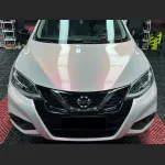 Ravoony Plus PET Flower Pink Car Wrap Nissan Tiida Wrap