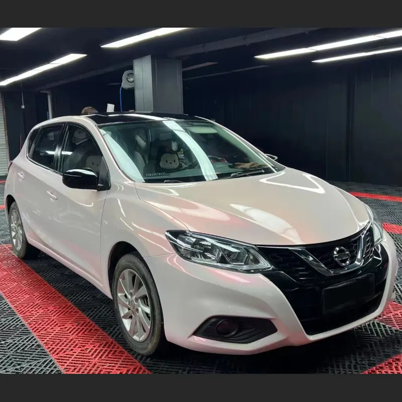 Ravoony Plus PET Flower Pink Car Wrap Nissan Tiida Wrap