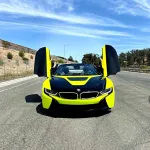 Ravoony Plus Ultimate Flat Fluorescence Yellow Car Vinyl Wrap
