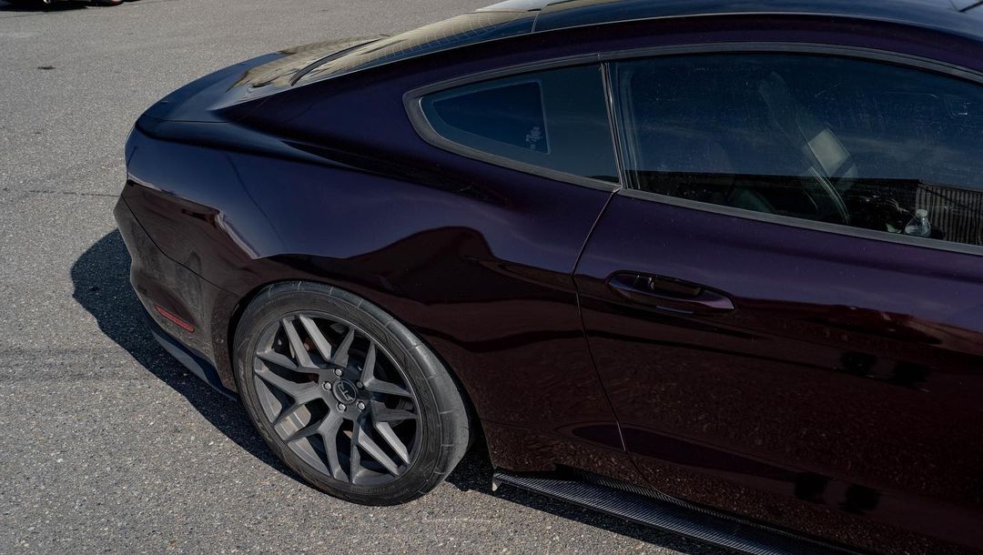 Ravoony Plus Gloss Black Rose Vinyl Wrap Mustang Vinyl Wrap