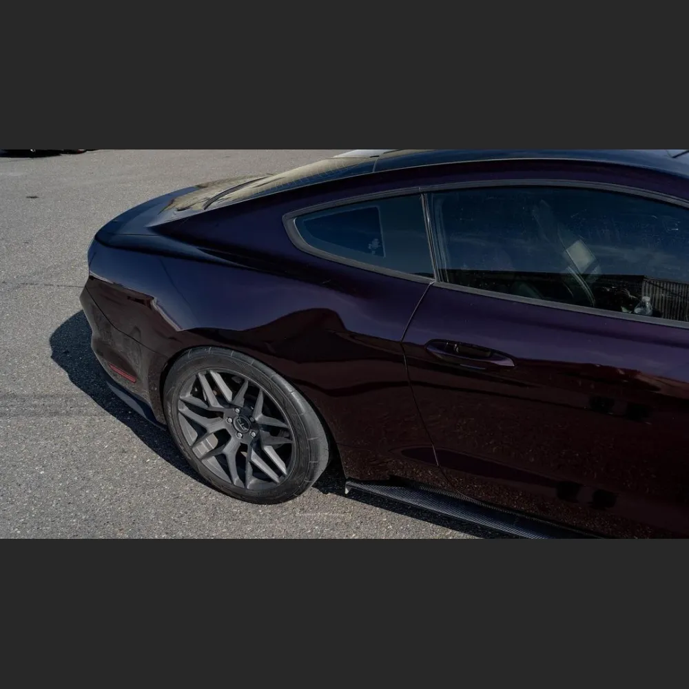 Ravoony Plus Gloss Black Rose Vinyl Wrap Mustang Vinyl Wrap