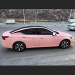 Ravoony Plus Glossy Crystal Peach Pink Car Vinyl Wrap Nissan Altima Wrap