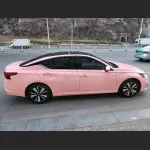 Ravoony Plus Glossy Crystal Peach Pink Car Vinyl Wrap Nissan Altima Wrap