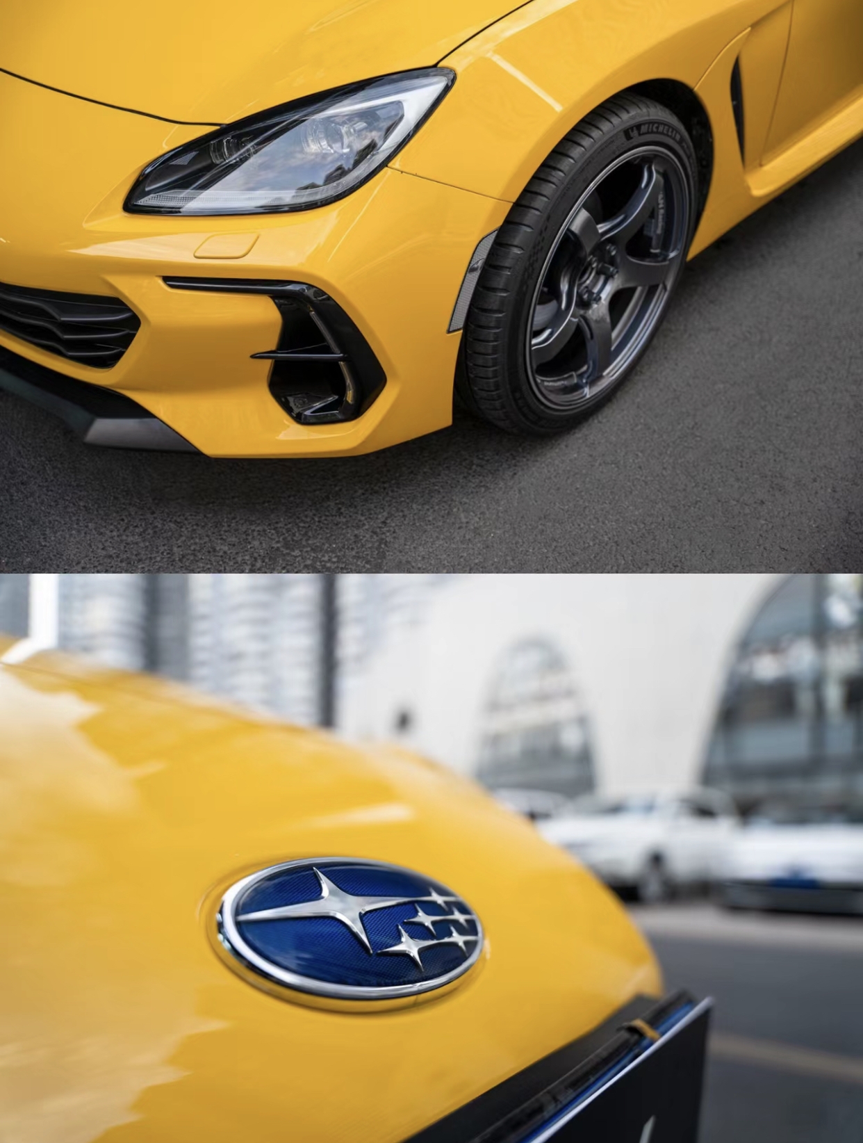 Ravoony Plus Sunflower Yellow Vinyl Wrap Subaru Brz Wrap