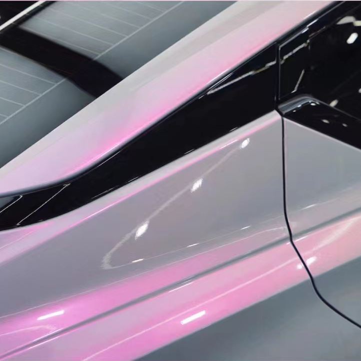 Ravoony Plus Twin Candy Grey Red Color Fliper Car Wrap Nissan Altima Wrap