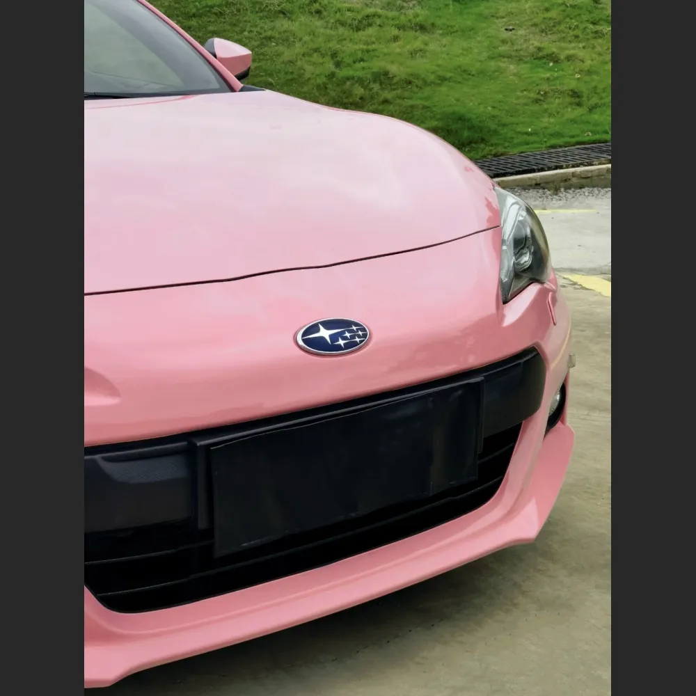 Ravoony Plus Glossy Crystal Peach Pink Car Vinyl Wrap Subaru Brz Wrap