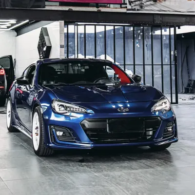 Ravoony Plus PET Shadow Blue Car Vinyl Wrap Subaru Brz Wrap 02