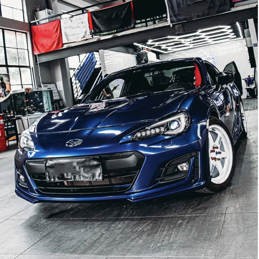 Ravoony Plus PET Shadow Blue Car Vinyl Wrap Subaru Brz Wrap