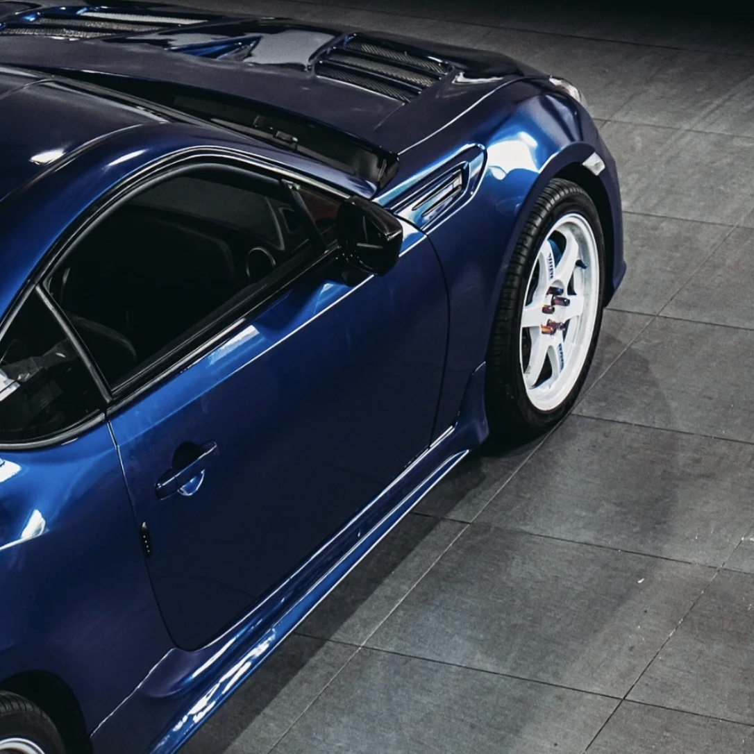 Ravoony Plus PET Shadow Blue Car Vinyl Wrap Subaru Brz Wrap
