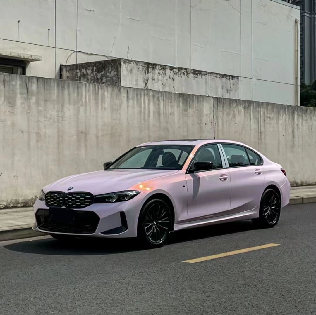 Ravoony Plus Glossy Flower Pink Car Wrap