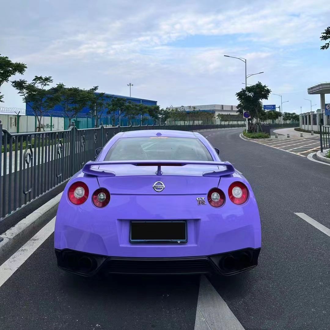 Ravoony Plus Glossy Lavender Purple Car Wrap Nissan GTR Wrap