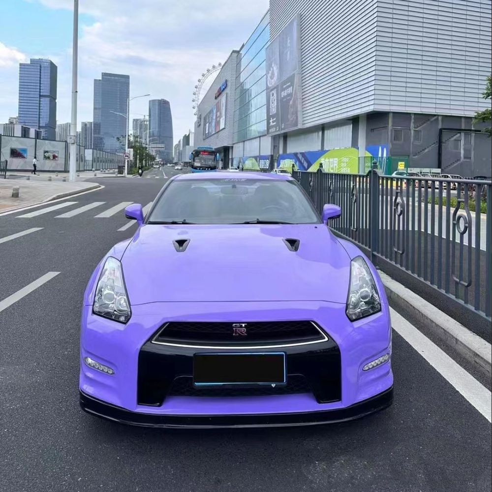 Ravoony Plus Glossy Lavender Purple Car Wrap Nissan GTR Wrap