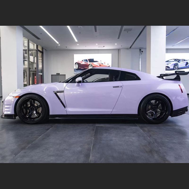 Ravoony Plus Glossy Violet Star Car Wrap Nissan GTR Wrap