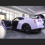 Ravoony Plus Glossy Violet Star Car Wrap Nissan GTR Wrap