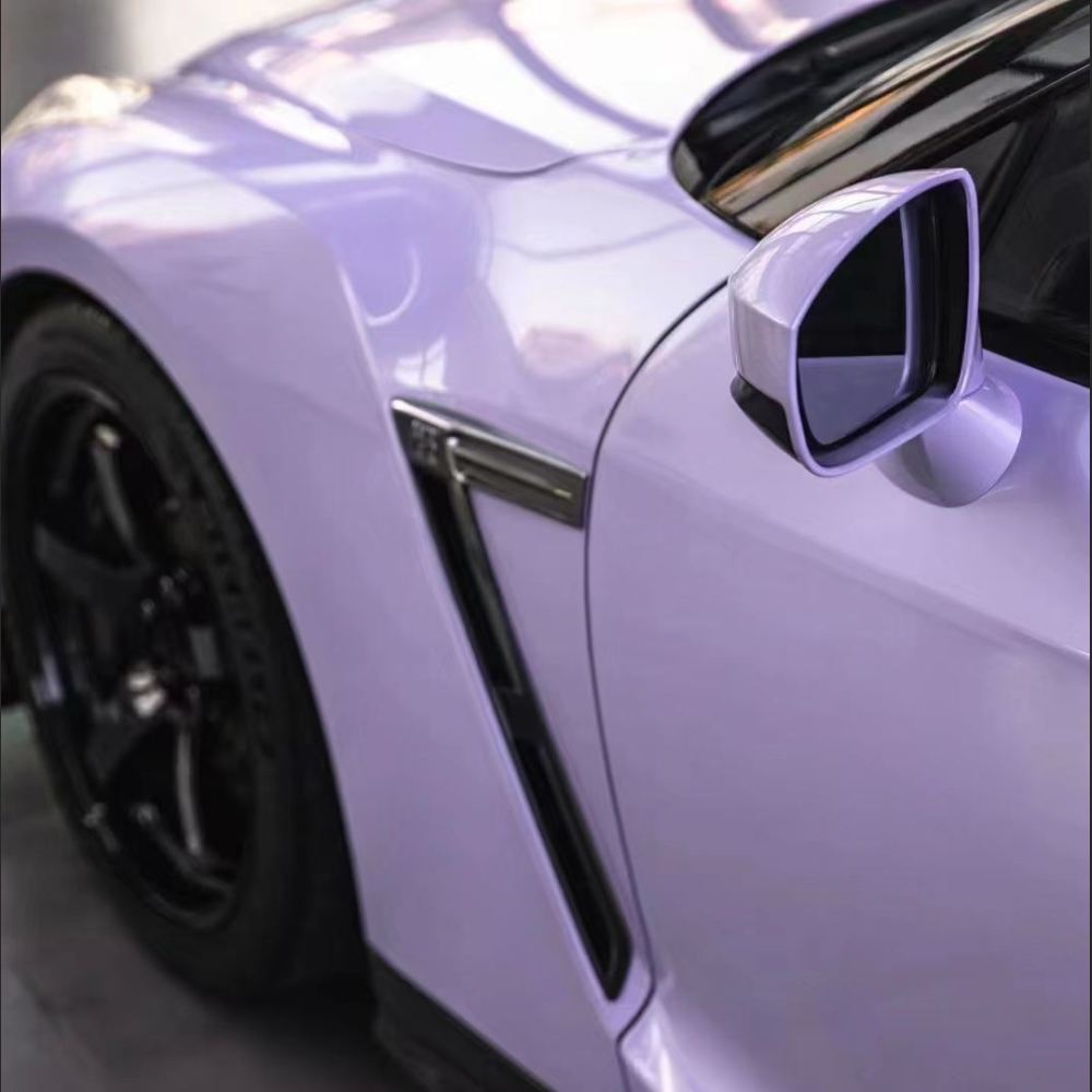 Ravoony Plus Glossy Violet Star Car Wrap Nissan GTR Wrap