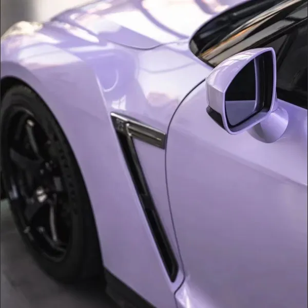 Ravoony Glossy Violet Star Car Wrap Nissan GTR Wrap