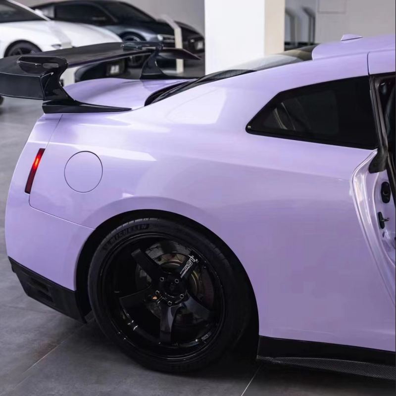 Ravoony Plus Glossy Violet Star Car Wrap Nissan GTR Wrap