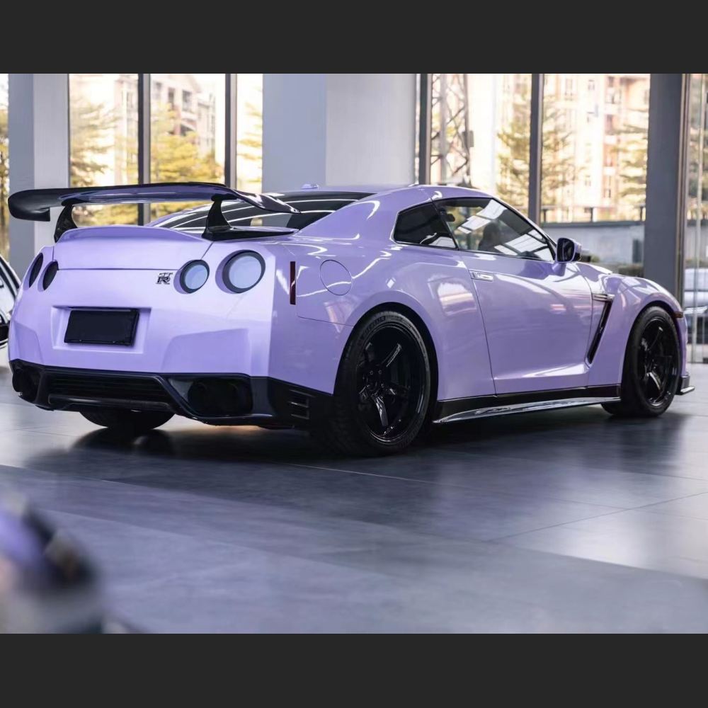 Ravoony Plus Glossy Violet Star Car Wrap Nissan GTR Wrap