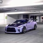 Ravoony Plus Twin Silver Purple Car Vinyl Wrap Nissan GTR Wrap