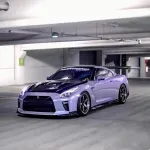Ravoony Plus Twin Silver Purple Car Vinyl Wrap Nissan GTR Wrap