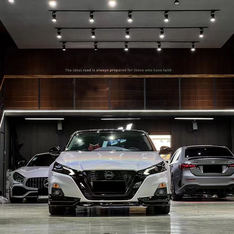 Ravoony Plus Glossy Laser White Car Vinyl Wrap Nissan Altima Wrap