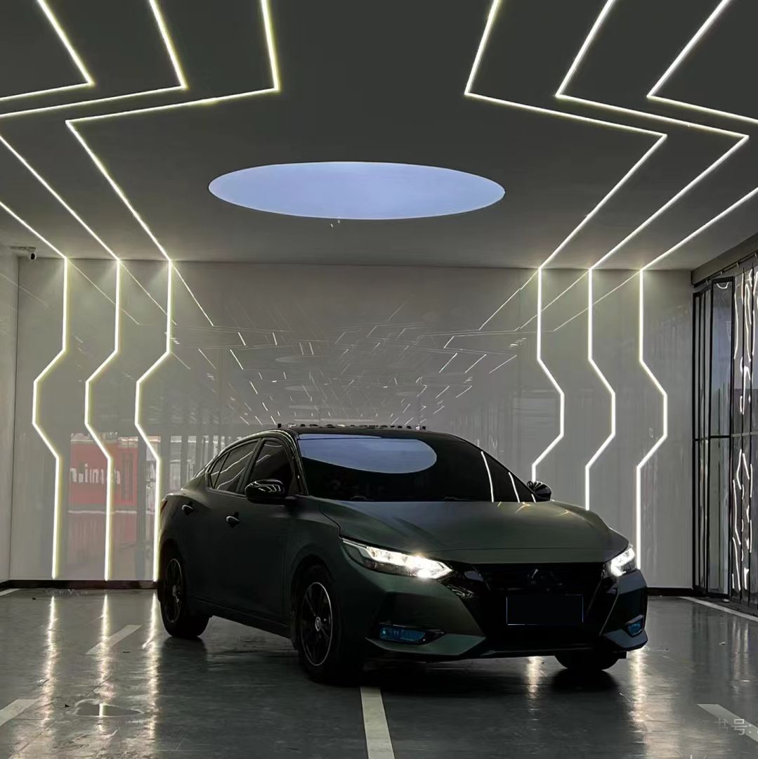 Ravoony Plus Matte Emerald Green Car Vinyl Wrap Nissan Sylphy Wrap