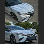 Ravoony Plus Glossy Laser White Car Vinyl Wrap Toyota Camry Wrap