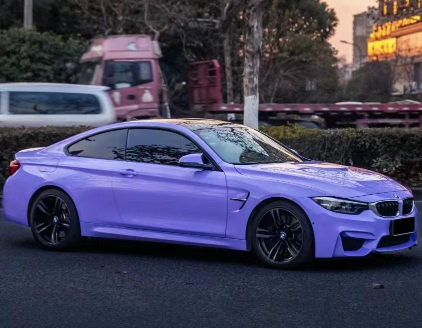Ravoony Plus Glossy Lavender Purple Car Wrap BMW M4 Wrap