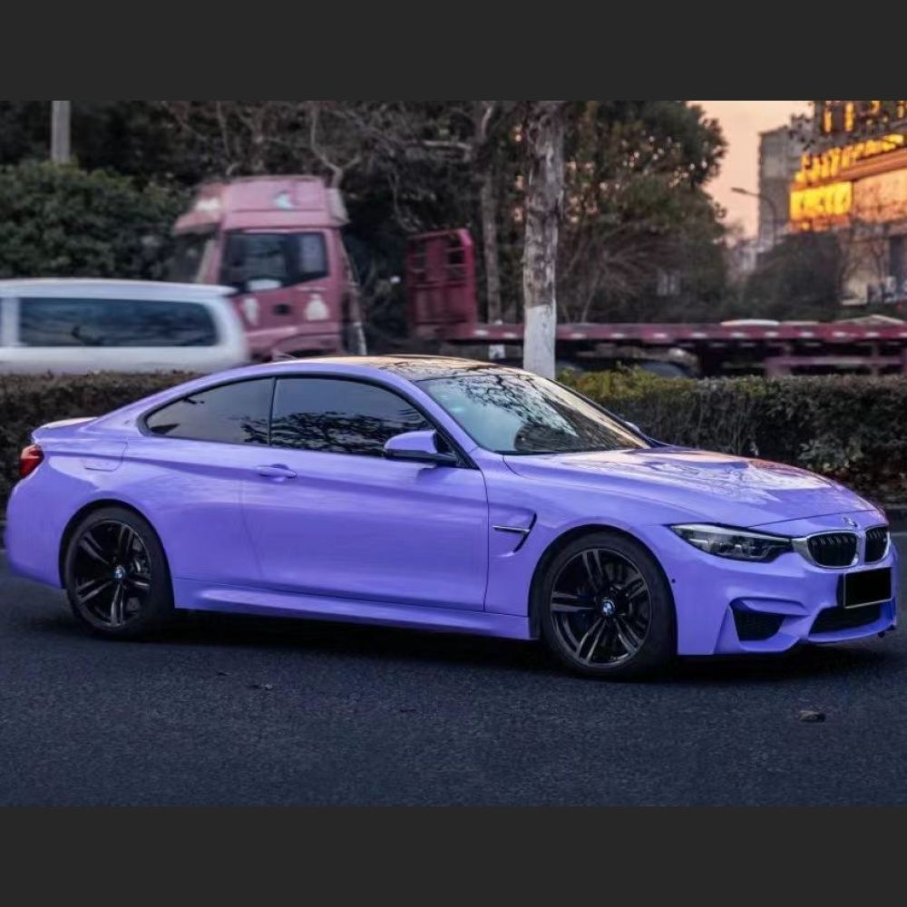 Ravoony Plus Glossy Lavender Purple Car Wrap BMW M4 Wrap
