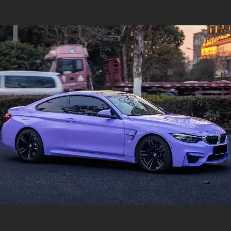 Ravoony Plus Glossy Lavender Purple Car Wrap BMW M4 Wrap