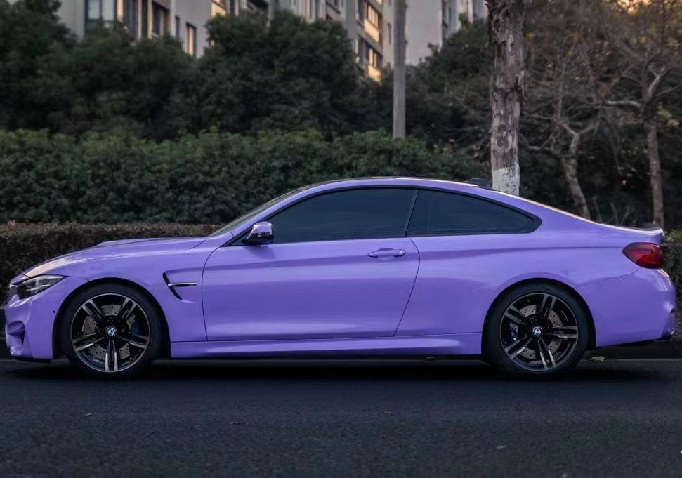 Ravoony Plus Glossy Lavender Purple Car Wrap BMW M4 Wrap