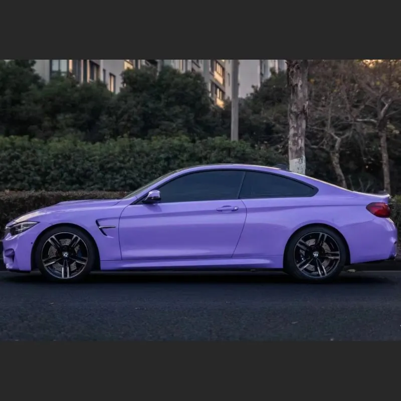 Ravoony Plus Glossy Lavender Purple Car Wrap BMW M4 Wrap