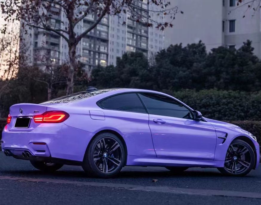 Ravoony Plus Glossy Lavender Purple Car Wrap BMW M4 Wrap