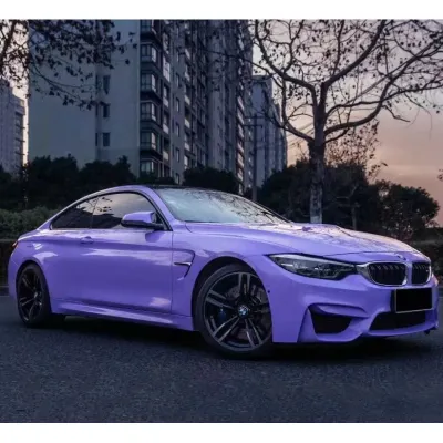Ravoony Plus Glossy Lavender Purple Car Wrap BMW M4 Wrap 02