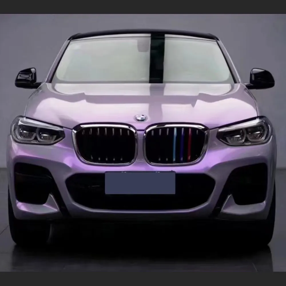BMW X4 Wrap, Best Ravoony Twin Candy Grey Purple Color Fliper Car Wrap