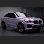 Ravoony Plus Twin Candy Grey Purple Color Fliper Car Wrap BMW X4 Wrap